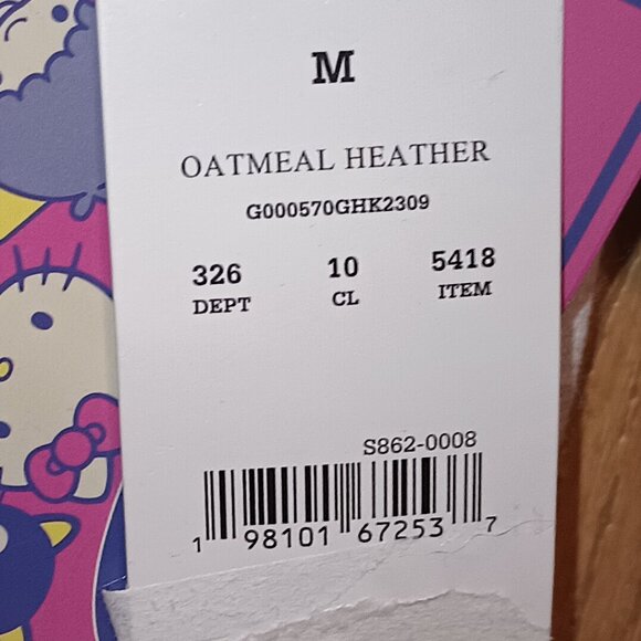 NEW Girls' Sanrio Keroppi Dreamy Fleece Crew Neck Pullover Sweatshirt - Oatmeal - Picture 10 of 10